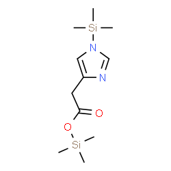 ChemSpider 2D Image | Trimethylsilyl [1-(trimethylsilyl)-1H-imidazol-4-yl]acetate | C11H22N2O2Si2