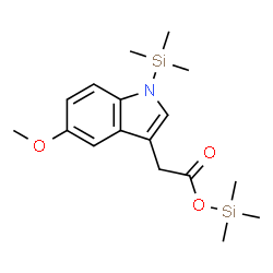 ChemSpider 2D Image | Trimethylsilyl [5-methoxy-1-(trimethylsilyl)-1H-indol-3-yl]acetate | C17H27NO3Si2
