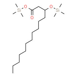 ChemSpider 2D Image | Trimethylsilyl 3-[(trimethylsilyl)oxy]tetradecanoate  | C20H44O3Si2