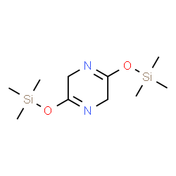 ChemSpider 2D Image | 3,6-Bis[(trimethylsilyl)oxy]-2,5-dihydropyrazine  | C10H22N2O2Si2