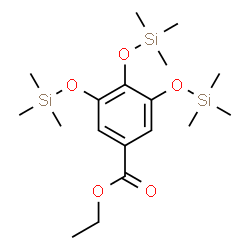 ChemSpider 2D Image | Ethyl 3,4,5-tris[(trimethylsilyl)oxy]benzoate | C18H34O5Si3