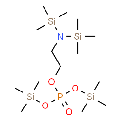 ChemSpider 2D Image | 2-[Bis(trimethylsilyl)amino]ethyl bis(trimethylsilyl) phosphate | C14H40NO4ψ4