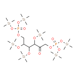 ChemSpider 2D Image | 1,6-Bis-O-(bis[(trimethylsilyl)oxy]phosphoryl)-3,4,5-tris-O-(trimethylsilyl)hex-2-ulose | C27H70O12P2Si7