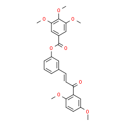 ChemSpider 2D Image | 3-[(1E)-3-(2,5-Dimethoxyphenyl)-3-oxo-1-propen-1-yl]phenyl 3,4,5-trimethoxybenzoate | C27H26O8