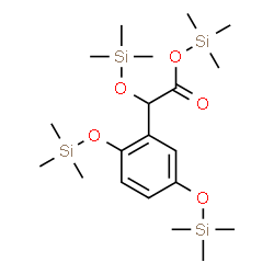 ChemSpider 2D Image | Trimethylsilyl {2,5-bis[(trimethylsilyl)oxy]phenyl}[(trimethylsilyl)oxy]acetate | C20H40O5Si4
