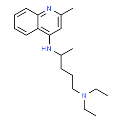 ChemSpider 2D Image | N~1~,N~1~-Diethyl-N~4~-(2-methyl-4-quinolinyl)-1,4-pentanediamine | C19H29N3