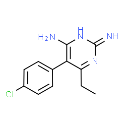 ChemSpider 2D Image | Pyrimethamine | C12H13ClN4