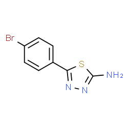 ChemSpider 2D Image | 5-(4-Bromophenyl)-1,3,4-thiadiazol-2-amine | C8H6BrN3S