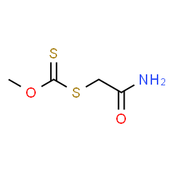 ChemSpider 2D Image | S-(2-Amino-2-oxoethyl) O-methyl carbonodithioate | C4H7NO2S2