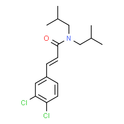ChemSpider 2D Image | (2E)-3-(3,4-Dichlorophenyl)-N,N-diisobutylacrylamide | C17H23Cl2NO