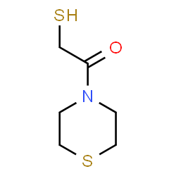 ChemSpider 2D Image | 2-Sulfanyl-1-(4-thiomorpholinyl)ethanone | C6H11NOS2