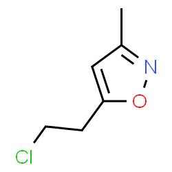 ChemSpider 2D Image | 5-(2-Chloroethyl)-3-methyl-1,2-oxazole | C6H8ClNO
