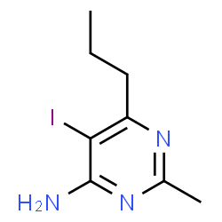 ChemSpider 2D Image | 5-Iodo-2-methyl-6-propyl-4-pyrimidinamine | C8H12IN3
