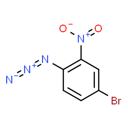ChemSpider 2D Image | 1-Azido-4-bromo-2-nitrobenzene | C6H3BrN4O2