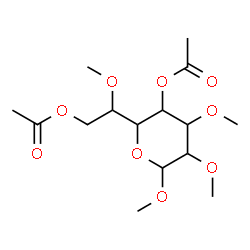 ChemSpider 2D Image | Methyl 4,7-di-O-acetyl-2,3,6-tri-O-methylheptopyranoside | C15H26O9