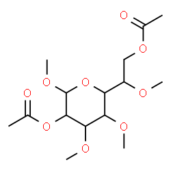 ChemSpider 2D Image | Methyl 2,7-di-O-acetyl-3,4,6-tri-O-methylheptopyranoside | C15H26O9