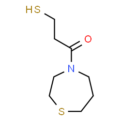 ChemSpider 2D Image | 3-Sulfanyl-1-(1,4-thiazepan-4-yl)-1-propanone | C8H15NOS2