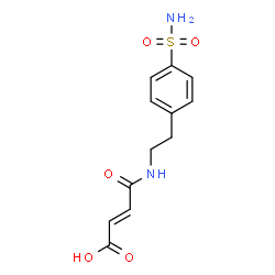 ChemSpider 2D Image | (2E)-4-Oxo-4-{[2-(4-sulfamoylphenyl)ethyl]amino}-2-butenoic acid | C12H14N2O5S