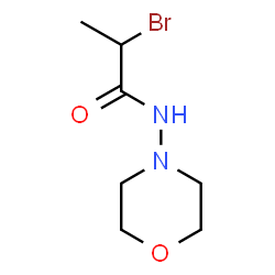 ChemSpider 2D Image | 2-Bromo-N-(4-morpholinyl)propanamide | C7H13BrN2O2