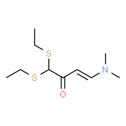 ChemSpider 2D Image | (3E)-4-(Dimethylamino)-1,1-bis(ethylsulfanyl)-3-buten-2-one | C10H19NOS2