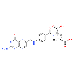 ChemSpider 2D Image | Folic acid-(glutamic acid-13C5) | C1413C5H19N7O6