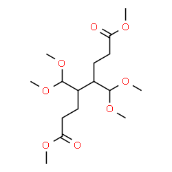 ChemSpider 2D Image | Dimethyl 4,5-bis(dimethoxymethyl)octanedioate  | C16H30O8