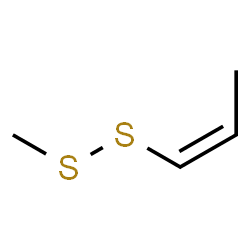ChemSpider 2D Image | (1Z)-1-(Methyldisulfanyl)-1-propene | C4H8S2