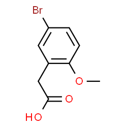 ChemSpider 2D Image | 5-Bromo-2-methoxyphenylacetic acid | C9H9BrO3