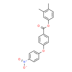 ChemSpider 2D Image | 3,4-Dimethylphenyl 4-(4-nitrophenoxy)benzoate | C21H17NO5