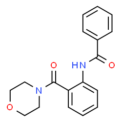 ChemSpider 2D Image | N-[2-(4-Morpholinylcarbonyl)phenyl]benzamide | C18H18N2O3