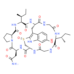 ChemSpider 2D Image | Proamanullin | C39H54N10O11S