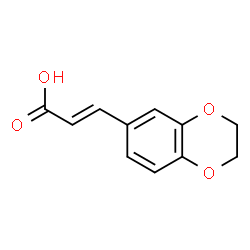 ChemSpider 2D Image | 3-(2,3-dihydrobenzo[b][1,4]dioxin-6-yl)acrylic acid | C11H10O4