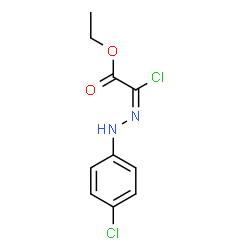 ChemSpider 2D Image | Ethyl (2E)-chloro[(4-chlorophenyl)hydrazono]acetate | C10H10Cl2N2O2