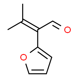 ChemSpider 2D Image | 2-(2-Furyl)-3-methyl-2-butenal | C9H10O2
