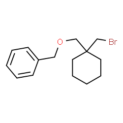 ChemSpider 2D Image | ({[1-(Bromomethyl)cyclohexyl]methoxy}methyl)benzene | C15H21BrO