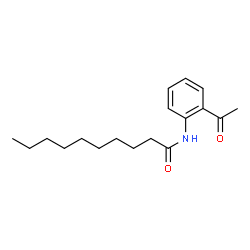 ChemSpider 2D Image | N-(2-Acetylphenyl)decanamide | C18H27NO2