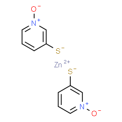ChemSpider 2D Image | Zinc bis(3-pyridinethiolate 1-oxide) | C10H8N2O2S2Zn