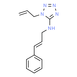 ChemSpider 2D Image | 1-Allyl-N-[(2E)-3-phenyl-2-propen-1-yl]-1H-tetrazol-5-amine | C13H15N5