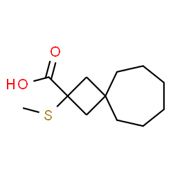 ChemSpider 2D Image | 2-(Methylsulfanyl)spiro[3.6]decane-2-carboxylic acid | C12H20O2S