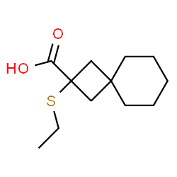 ChemSpider 2D Image | 2-(Ethylsulfanyl)spiro[3.5]nonane-2-carboxylic acid | C12H20O2S