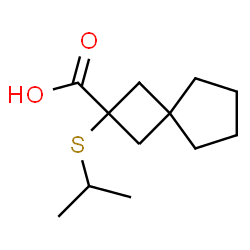 ChemSpider 2D Image | 2-(Isopropylsulfanyl)spiro[3.4]octane-2-carboxylic acid | C12H20O2S