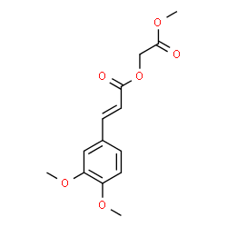 ChemSpider 2D Image | 2-Methoxy-2-oxoethyl (2E)-3-(3,4-dimethoxyphenyl)acrylate | C14H16O6