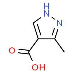 ChemSpider 2D Image | 3-methylpyrazole-4-carboxylic acid | C5H6N2O2
