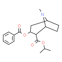 ChemSpider 2D Image | Isopropyl 3-(benzoyloxy)-8-methyl-8-azabicyclo[3.2.1]octane-2-carboxylate | C19H25NO4