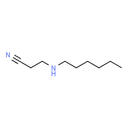 ChemSpider 2D Image | 3-(Hexylamino)propanenitrile | C9H18N2