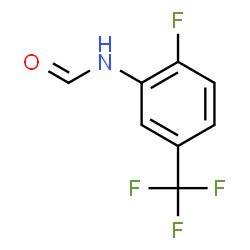 ChemSpider 2D Image | N-[2-Fluoro-5-(trifluoromethyl)phenyl]formamide | C8H5F4NO