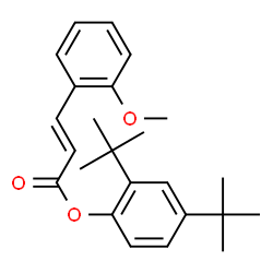 ChemSpider 2D Image | 2,4-Bis(2-methyl-2-propanyl)phenyl (2E)-3-(2-methoxyphenyl)acrylate | C24H30O3
