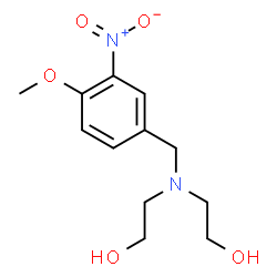ChemSpider 2D Image | 2,2'-[(4-Methoxy-3-nitrobenzyl)imino]diethanol | C12H18N2O5