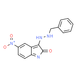 ChemSpider 2D Image | 3-(2-Benzylhydrazino)-5-nitro-2H-indol-2-one | C15H12N4O3