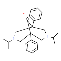 ChemSpider 2D Image | 3,7-Diisopropyl-1,5-diphenyl-3,7-diazabicyclo[3.3.1]nonan-9-one | C25H32N2O